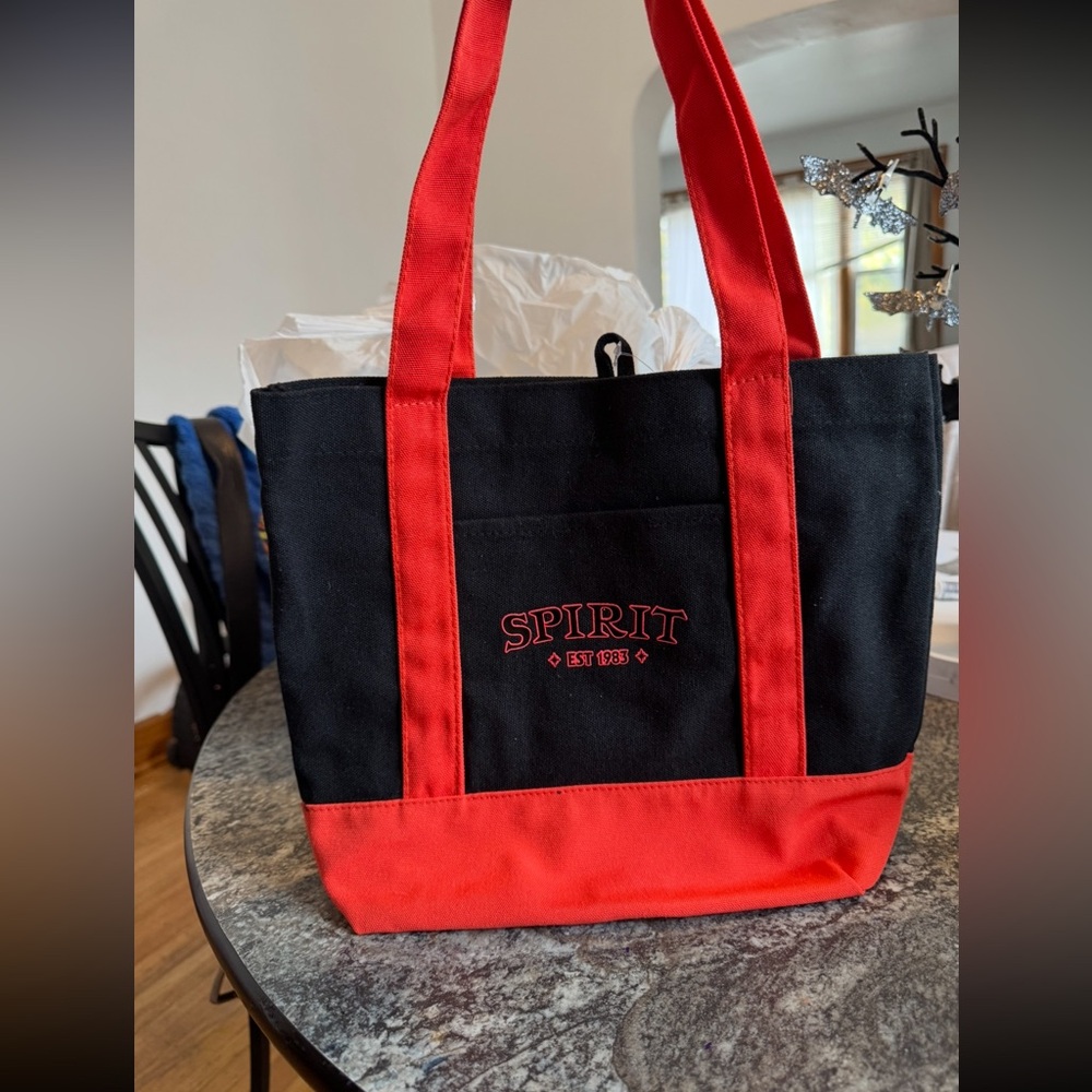 Spirit Halloween Black and Red Tote Bag